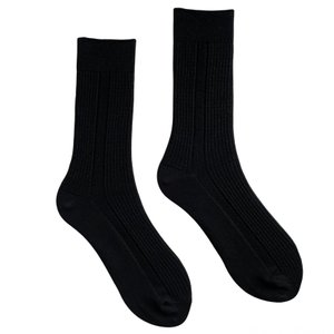 Шкарпетки чоловічі "Вишукана класика" з індійської бавовни, чорні
