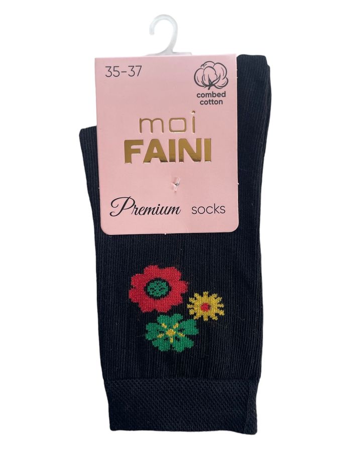 Women's Socks "Flowers", made from Indian cotton