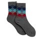 Шкарпетки "Кольорові квадрати" з індійської бавовни, сірий меланж