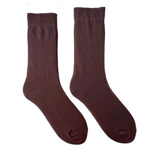 Мужские носки "Классические" с высоким паголенком с индийского хлопка, коричневые