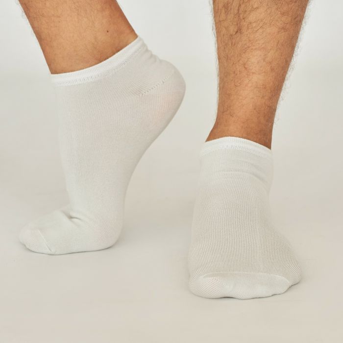Мужские носки короткие с Бамбука, светло серые