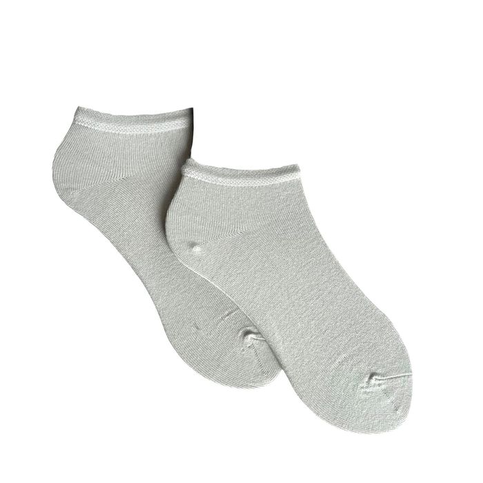 Men's ankle BAMBOO socks, light grey