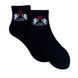 Women's Socks "Love & Angels" made from Indian cotton, black, 35-37