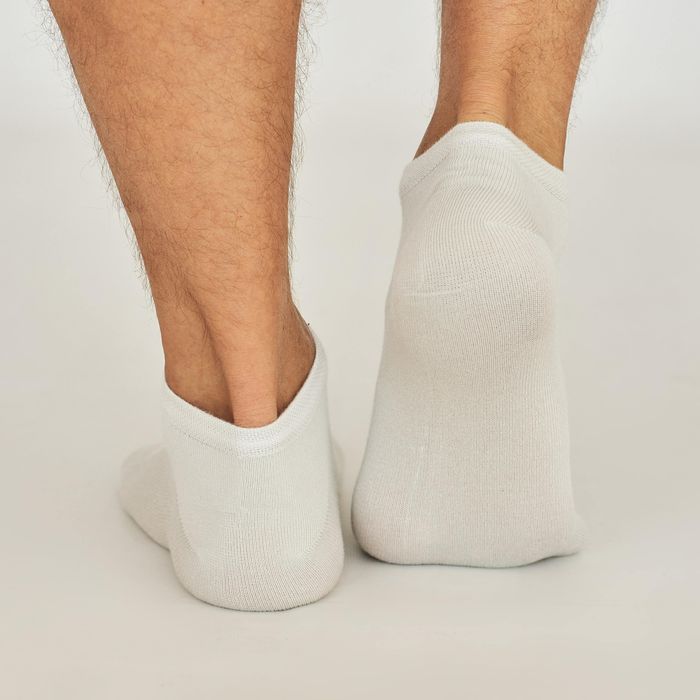 Шкарпетки чоловічі короткі з Бамбука, світло сірі