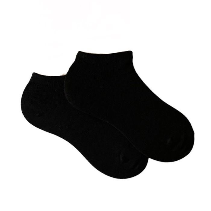 Men's ankle BAMBOO socks, black