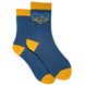 Шкарпетки жіночі "Жовто-блакитне серце" з індійської бавовни, сині, 38-40