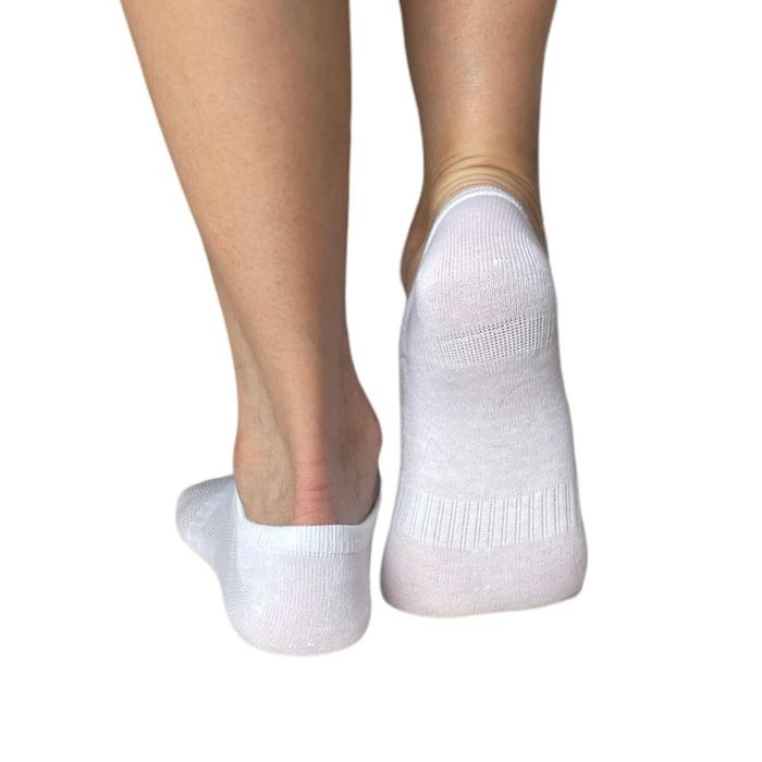 Women's sport ankle Socks, made from Indian cotton, white