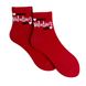 Шкарпетки жіночі "Happy Valentine's Day" з індійської бавовни, червоні, 35-37