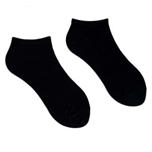 Men's ankle socks made from Indian cotton, black
