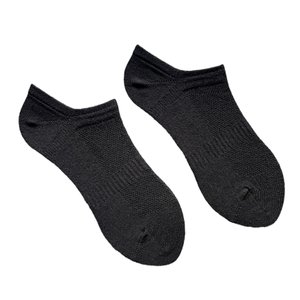 Шкарпетки жіночі спортивні з сіткою, з індійської бавовни, чорні