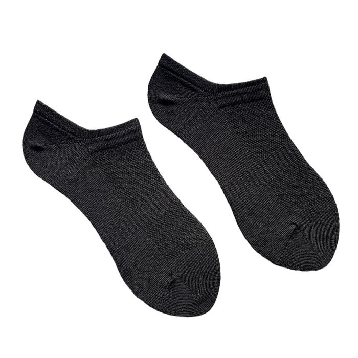 Women's sport ankle Socks, made from Indian cotton, black