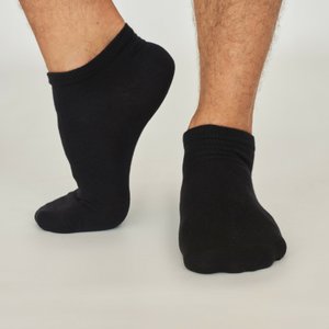 Шкарпетки чоловічі короткі з індійської бавовни, чорні, 41-43