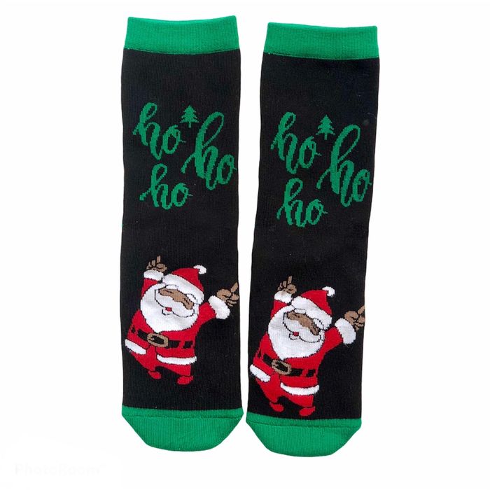 Women's Christmas socks made from Indian cotton, TERRY, HO-HO-HO