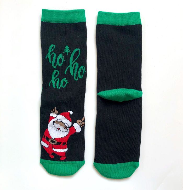 Women's Christmas socks made from Indian cotton, TERRY, HO-HO-HO