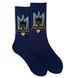 Мужские носки Ghost of Kyiv, с индийского хлопка, темно синие