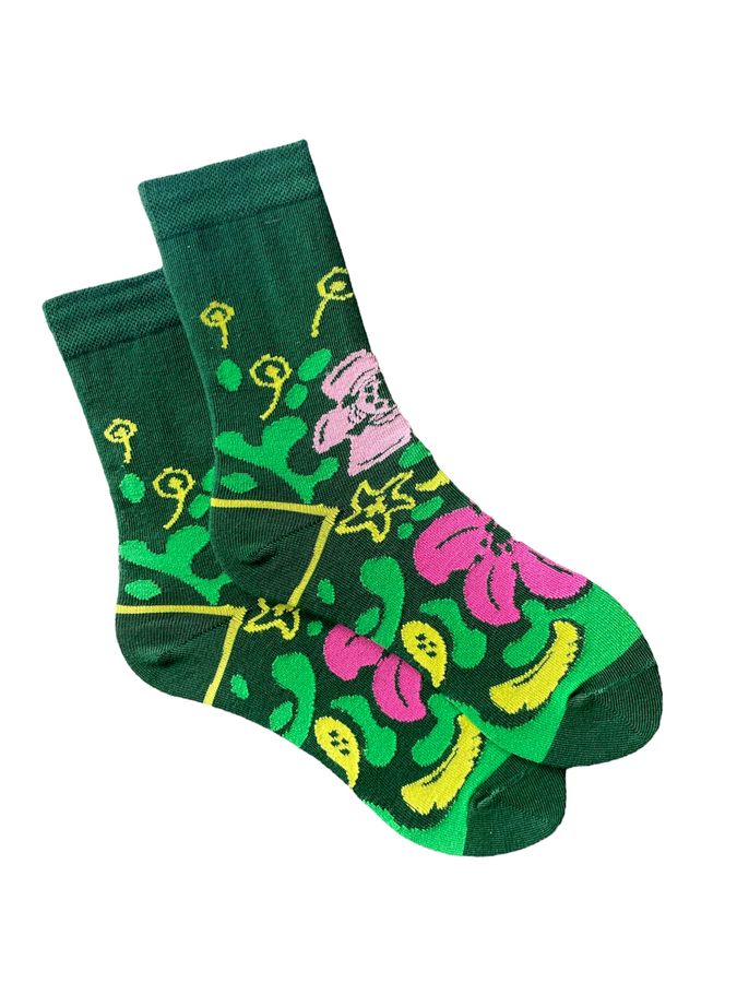 Women's Socks "Flower mood" made from Indian cotton