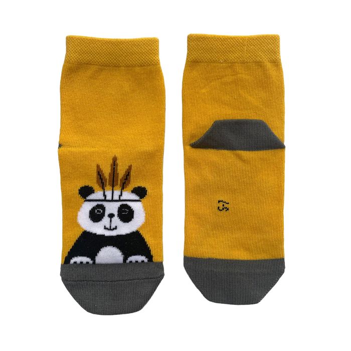 Children's socks "Panda" from Indian cotton