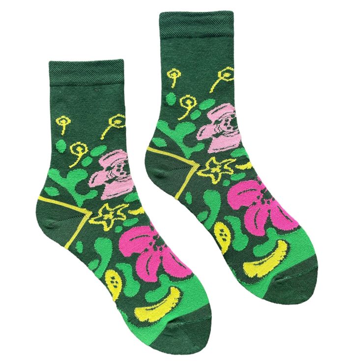 Women's Socks "Flower mood" made from Indian cotton