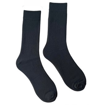 Мужские носки "Классические" с высоким паголенком с бамбука, черные