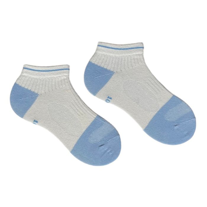 Шкарпетки дитячі "Сітка" з індійської бавовни, світло блакитні, 7-9 років
