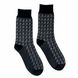 Men's jacquard socks made from Indian cotton, black