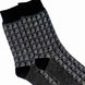 Men's jacquard socks made from Indian cotton, black