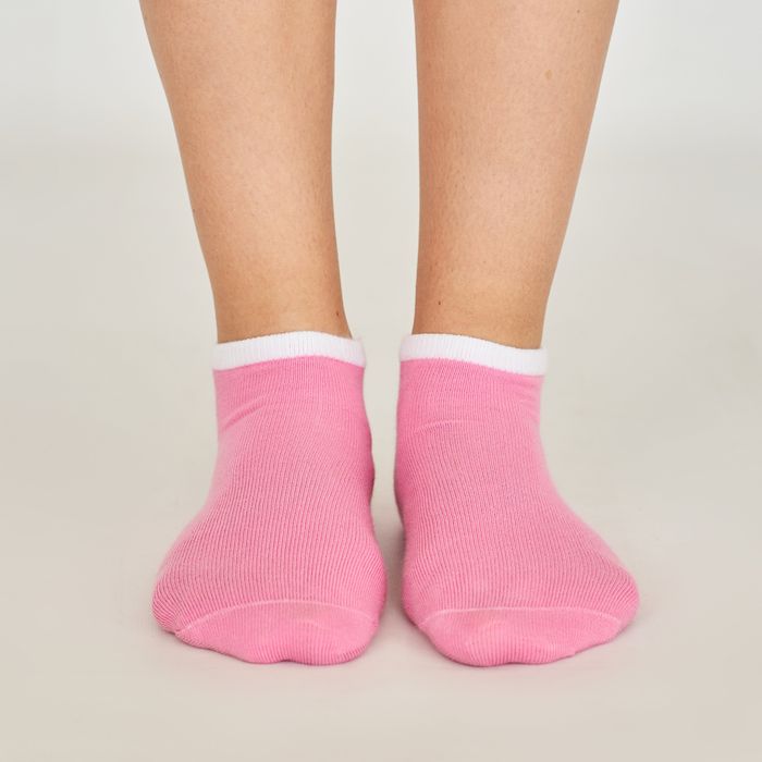 Women's ankle Socks made from Indian cotton, pink