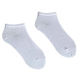Базові короткі шкарпетки короткі з індійської бавовни, білі