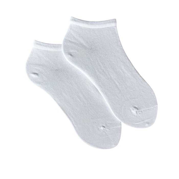 Базовые короткие носки с индийского хлопка, белые