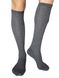 Knee length Socks, dark gray melange