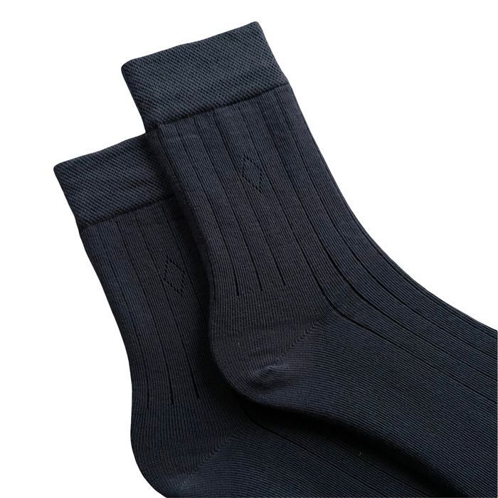 Men's socks with slits, made from Indian cotton, dark grey