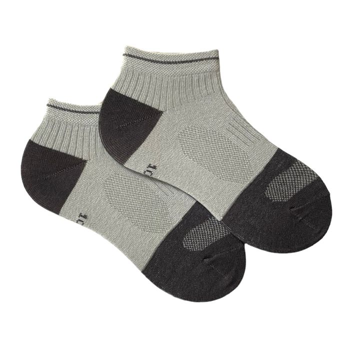 Шкарпетки дитячі "Сітка" з індійської бавовни, сірі, 7-9 років