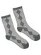 Women's Socks "Black Diamonds" made from Indian cotton, gray melange, 35-37