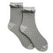 Women's Jacquard Socks "Double eraser" made from Indian cotton, light gray