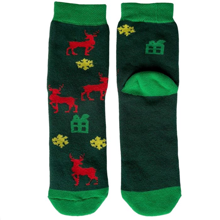 Дитячі МАХРОВІ шкарпетки з індійської бавовни, зелені