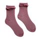 Women's Jacquard Socks "Double eraser" made from Indian cotton, powder
