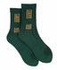 Tactical men's socks "UA ARMY", made from Indian cotton, dark green