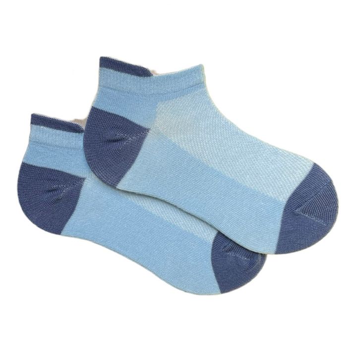 Шкарпетки дитячі "Сітка" з індійської бавовни, блакитні, 3-5 років