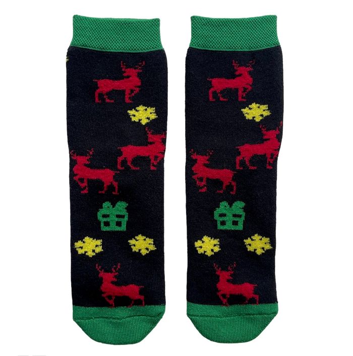 Kid's TERRY socks made from Indian cotton, black