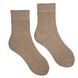 Women's socks "Terry Foot" made from Indian cotton, beige melange with dots
