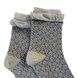 Жіночі жакардові шкарпетки "Подвійний борт" з індійської бавовни, світло сірі, 38-40
