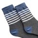 Шкарпетки чоловічі "Смуги", з індійської бавовни, сірі, 39-41