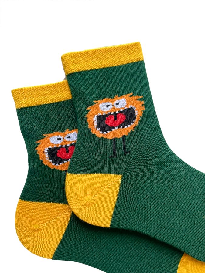 Children's socks "Weirdy" from Indian cotton