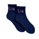 Women's Socks "LOVE" made from Indian cotton, blue, 35-37