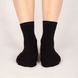 Жіночі зимові шкарпетки "Гумка з люрексом" з індійської бавовни, чорні