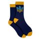 Шкарпетки чоловічі Glory to Ukraine, з індійської бавовни, темно сині