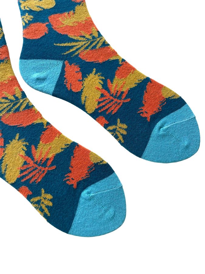 Women's Socks "Feathers" made from Indian cotton, 36-39