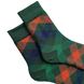 Мужские носки "Цветные квадраты", с индийского хлопка, зеленые