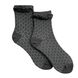 Women's Jacquard Socks "Double eraser" made from Indian cotton, dark grey, 38-40