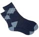 Women's terry socks made from Indian cotton, blue melange